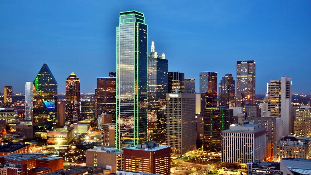 buildings of the Dallas sky line